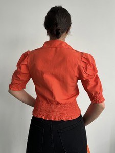 Topshow Orange Gipelli Buttoned Shirt #5