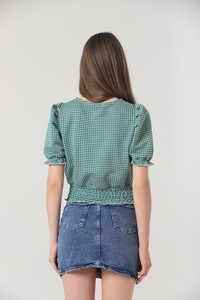 Topshow Emerald Waist Gimped Pitikare Wholesale Blouse #3