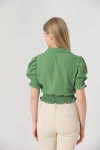 Peanut Green Cep Embroidery Shirt #5