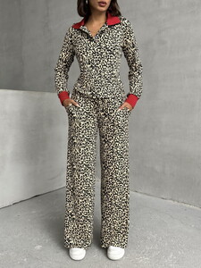 Topshow K. Leopard Leopard Patterned Trousers #4