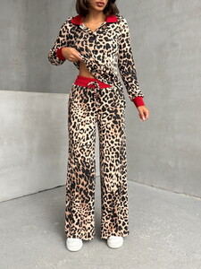 Topshow B. Leopard Leopard Patterned Trousers #4