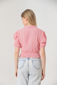 Topshow Fuchsia Midline Striped Wholesale Shirt #5