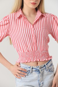 Topshow Fuchsia Midline Striped Wholesale Shirt #4