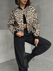 Topshow Stone Leopard Leopard Patterned Cashmere Wholesale Coat #4