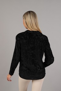 Topshow Black Paisley Pattern Velvet Wholesale Shirts #5