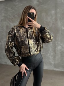 Topshow Gold Foil Printed Wholesale Coat #2