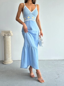 Topshow Blue Bustier Dress #3