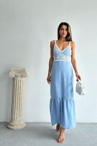 Topshow Blue Bustier Dress #1