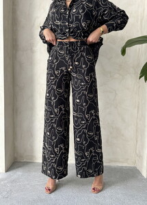 Embroidered Wholesale Pants - Black | Topshow #3