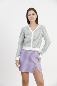 Topshow Emerald Striped Wholesale Cardigan #3