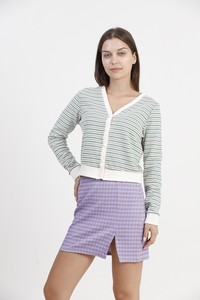 Topshow Emerald Striped Wholesale Cardigan #2