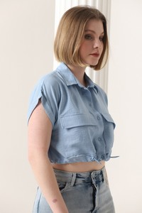 Light Blue Cep Linen Shirt #4