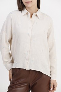 Topshow Stone Embroidery Detailed Wholesale Shirts #4