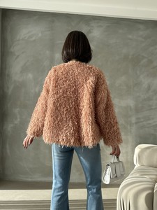 Topshow Powder Faux Fur Wholesale Jacket #5