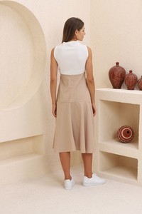 Topshow Stone Double Pocket Long Wholesale Dress #5