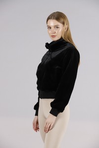 Topshow Black Plush Wholesale Coat #4