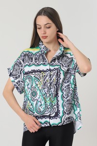 Topshow Paisley Pattern Mixed Printed Wholesale Shirts #1