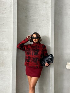 Topshow Claret Knitwear Wholesale Wholesale Sweater #2