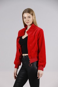 Topshow Red Plush Wholesale Coat #3