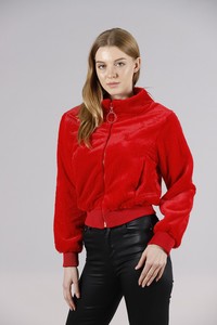 Topshow Red Plush Wholesale Coat #2