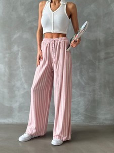 Topshow Powder Striped Woven Wholesale Trousers #3