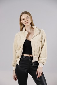 Topshow Stone Plush Wholesale Coat #3