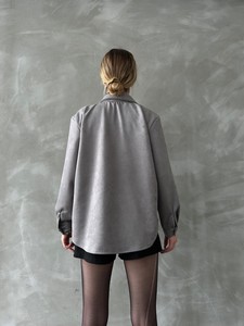 Topshow gray suede shirt #5