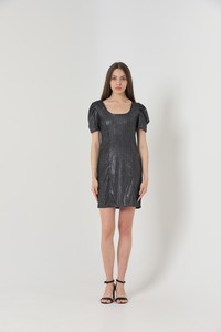 Topshow Black Silver Silvery Wholesale Dress #4