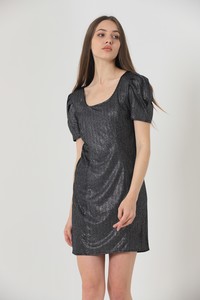 Topshow Black Silver Silvery Wholesale Dress #5