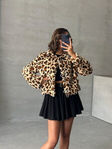 Topshow Leopard Leopard Patterned Wholesale Coat #2