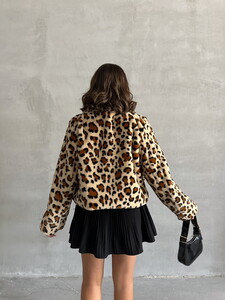 Topshow Leopard Leopard Patterned Wholesale Coat #5