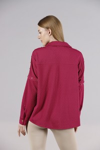 Topshow Fuchsia Drop Detailed Shirt #5