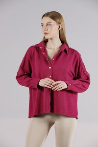 Topshow Fuchsia Drop Detailed Shirt #3