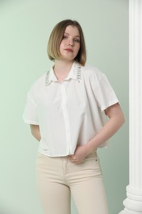 Topshow Cream Collar Stone Wholesale Shirt #2