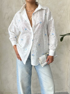 Embroidered Brode Wholesale Shirt - Blue | Topshow #4