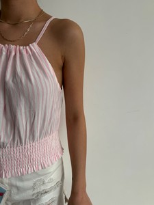 Topshow Pink Bust-to-Neck Blouse #3