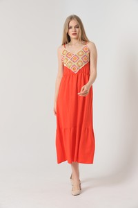 Oranj Pre -Embroidery Long Dress #2