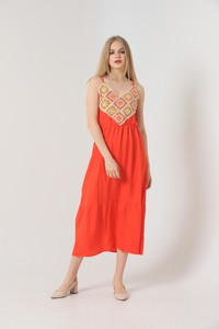 Oranj Pre -Embroidery Long Dress #3