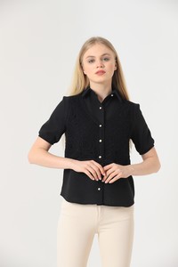 Topshow Black Laced Wholesale Shirts #2