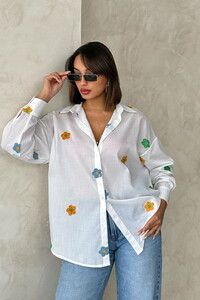 Embroidered Voile Wholesale Shirt - Pattern 2 | TOPSHOW #1