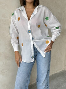 Embroidered Voile Wholesale Shirt - Pattern 2 | TOPSHOW #4