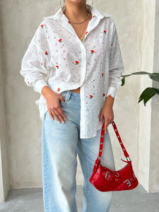 Embroidered Embroidered Wholesale Shirt - Red | Topshow #3