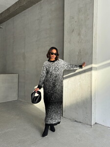 Topshow Black Wholesale Knitwear Dress #3