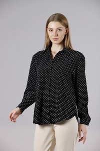 Topshow Black Cream Embroidered Wholesale Shirt #4