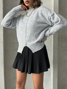 Topshow Gray Knitwear Wholesale Sweater #4