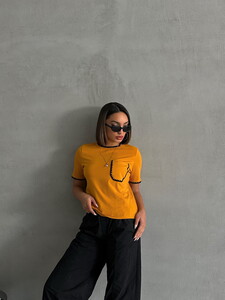 Topshow Mustard Shepherd Stitched Wholesale T-Shirt #2