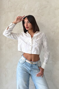 Süzüneli Wholesale Shirt - Stone | Topshow #1