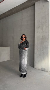 Topshow Gray Wholesale Knitwear Dress #2