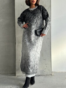 Topshow Gray Wholesale Knitwear Dress #4