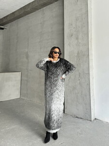 Topshow Gray Wholesale Knitwear Dress #3